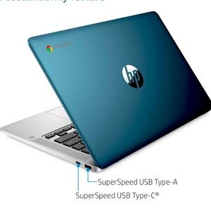 HP Chromebook 14 inch HD laptop notebook- Forest Teal
